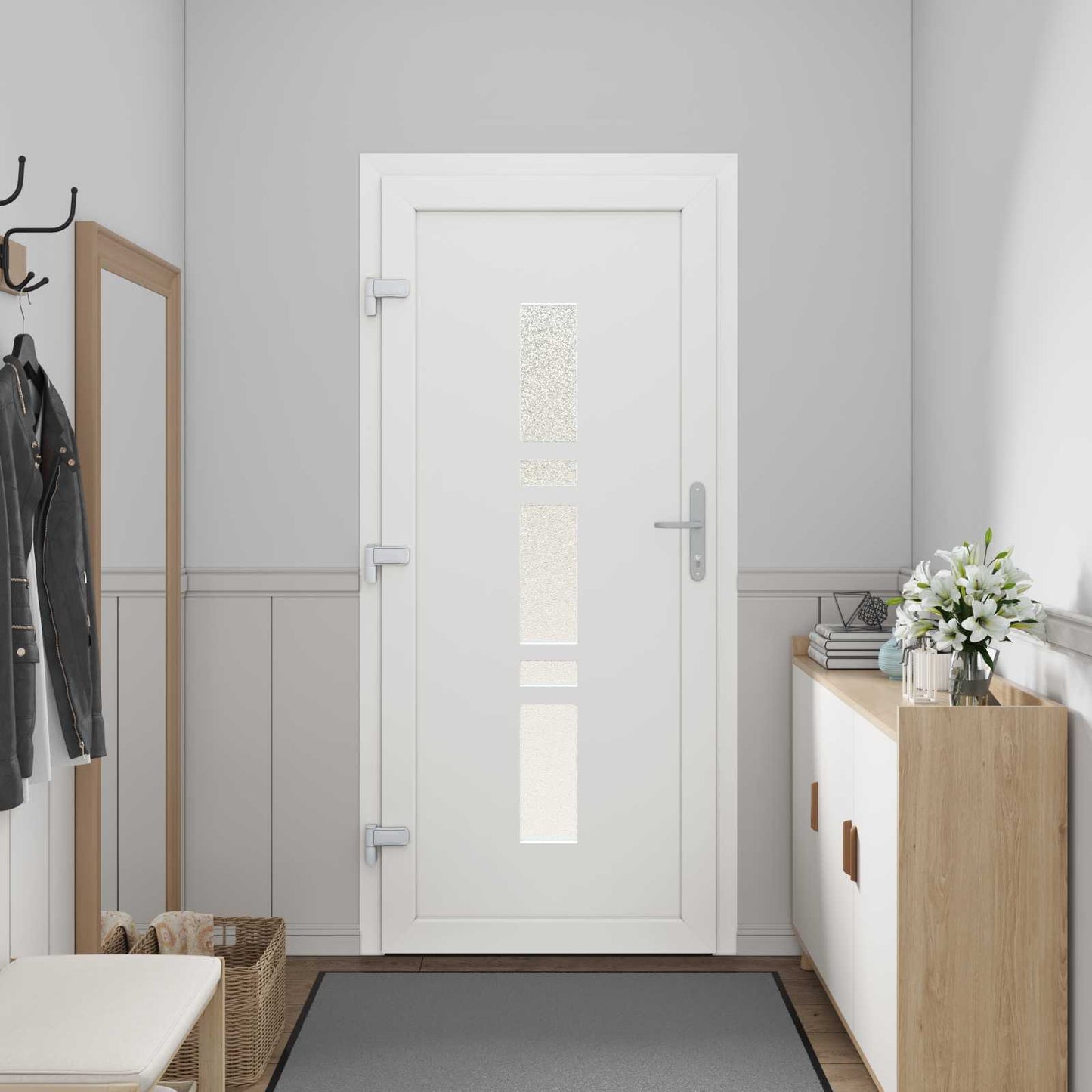 Porta Frontale Antracite 88 x 200 cm PVC | homemem39
