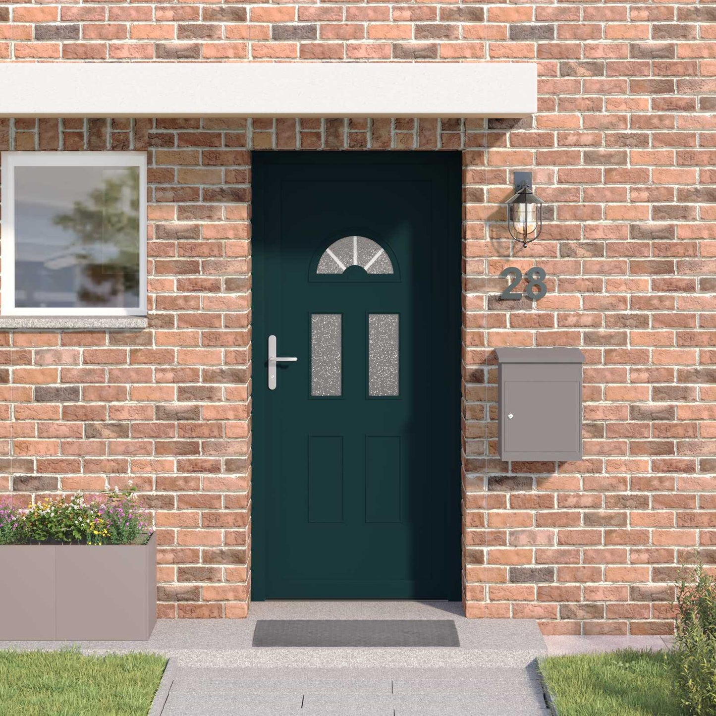 Porta Frontale Antracite 98 x 198 cm PVC | homemem39