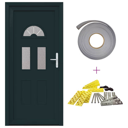 Porta Frontale Antracite 88 x 200 cm PVC | homemem39