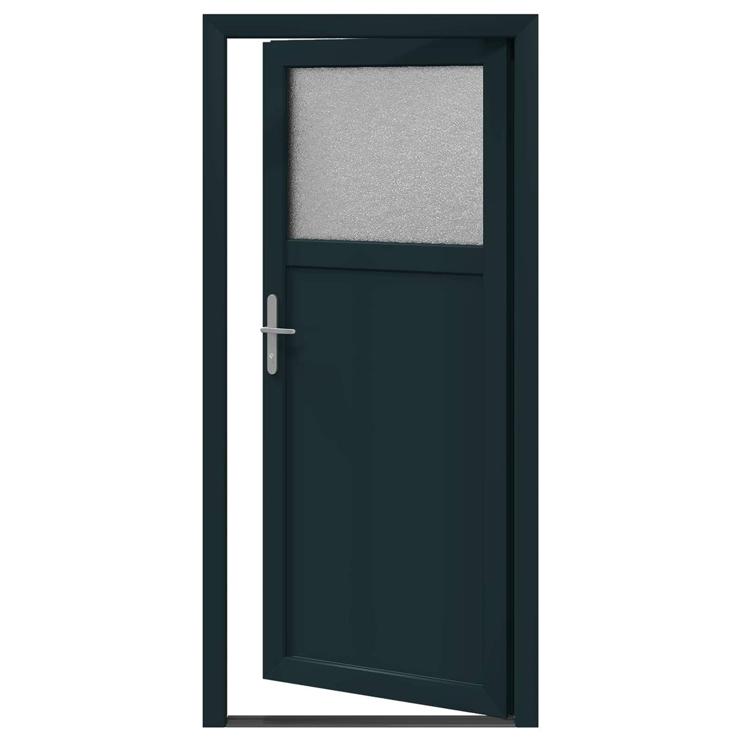 Porta d'ingresso laterale Antracite 88 x 198 cm PVC | homemem39