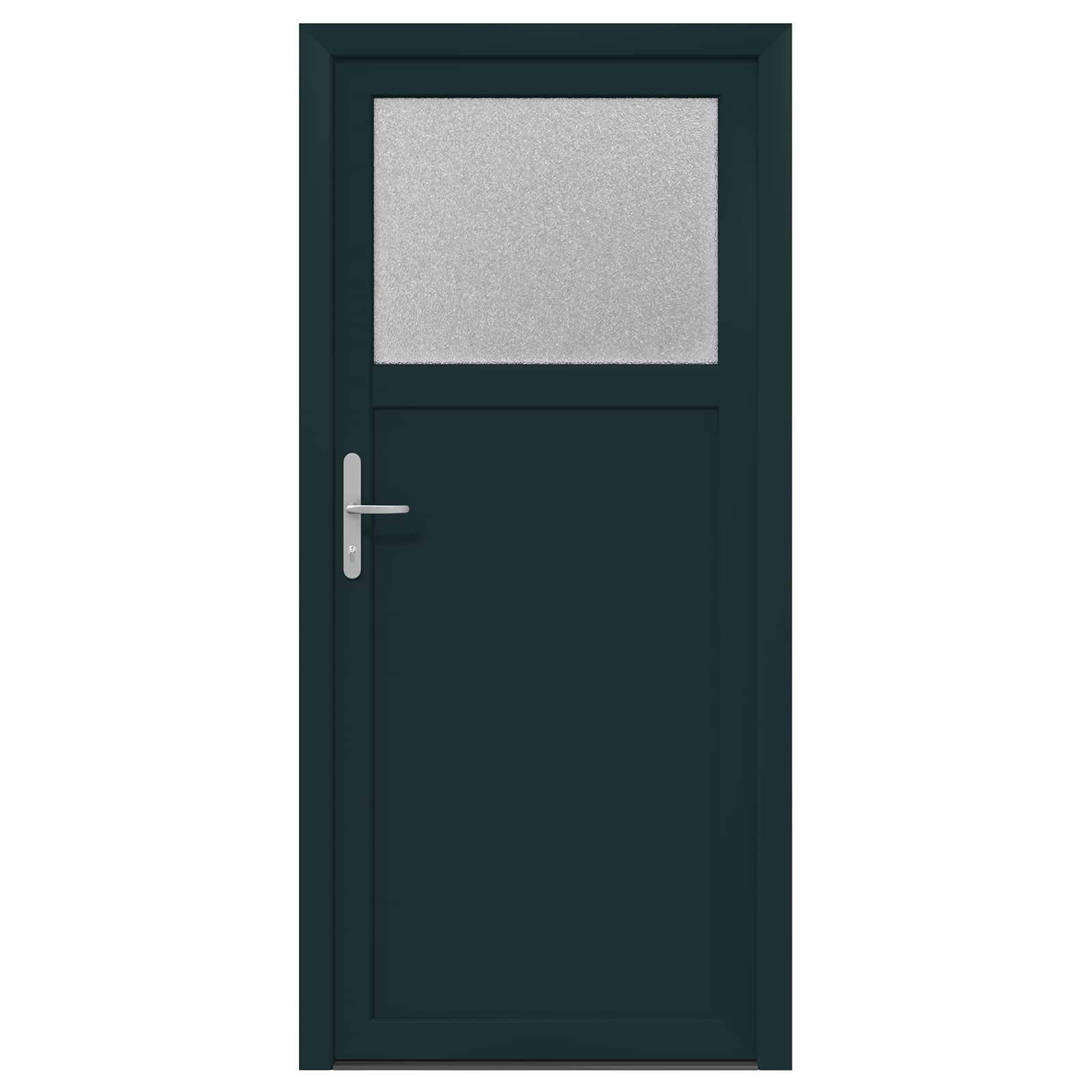 Porta d'ingresso laterale Antracite 88 x 198 cm PVC | homemem39