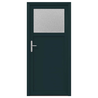 Porta d'ingresso laterale Antracite 88 x 198 cm PVC | homemem39