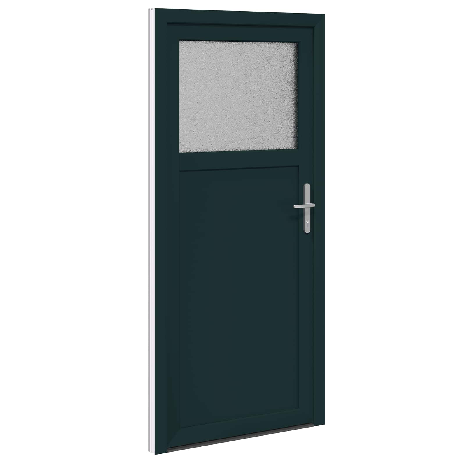 Porta d'ingresso laterale Antracite 98 x 198 cm PVC | homemem39