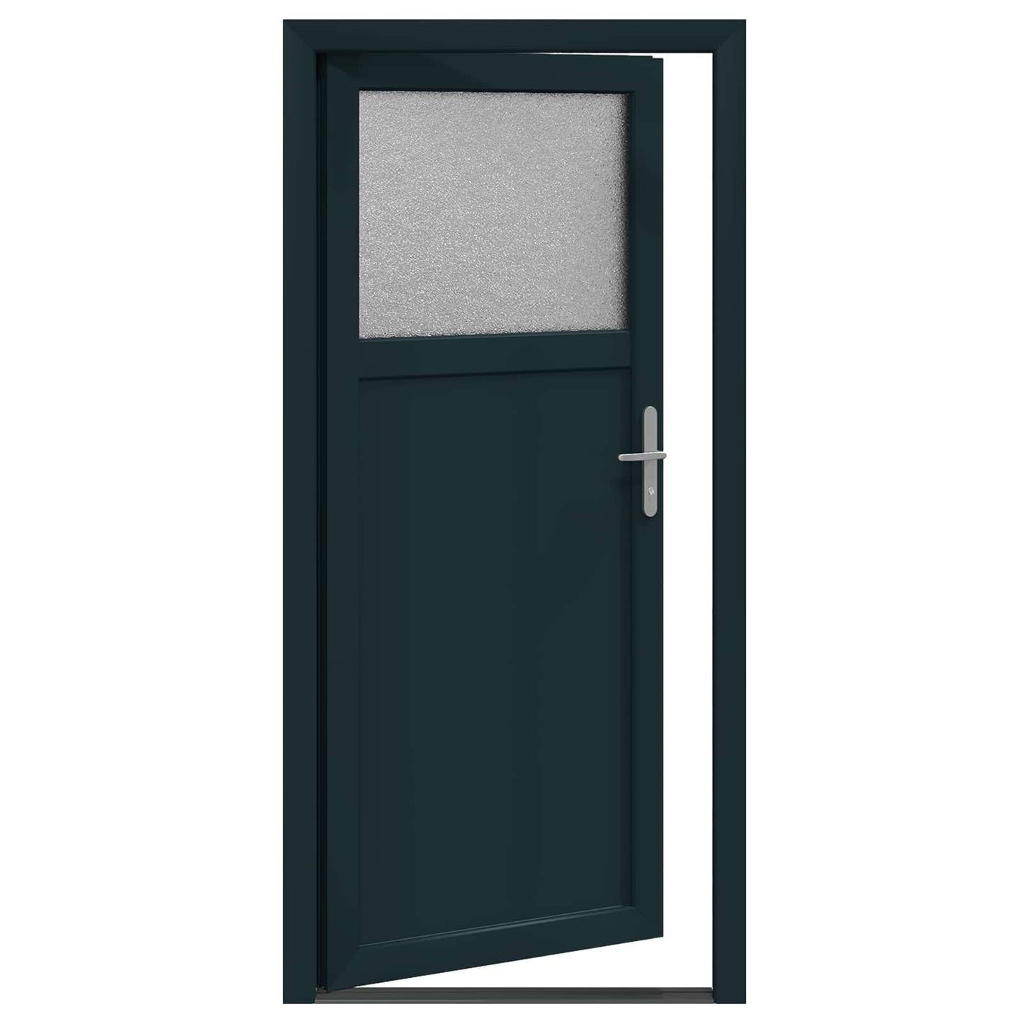 Porta d'ingresso laterale Antracite 98 x 198 cm PVC | homemem39