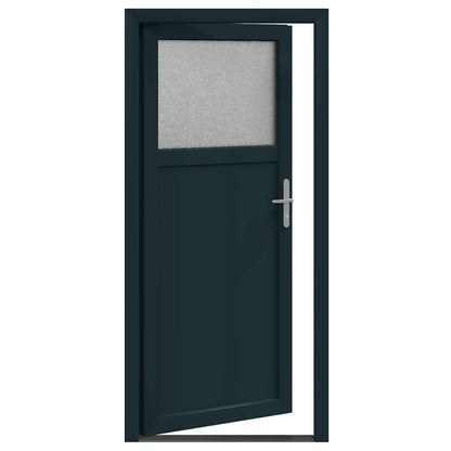 Porta d'ingresso laterale Antracite 98 x 198 cm PVC | homemem39