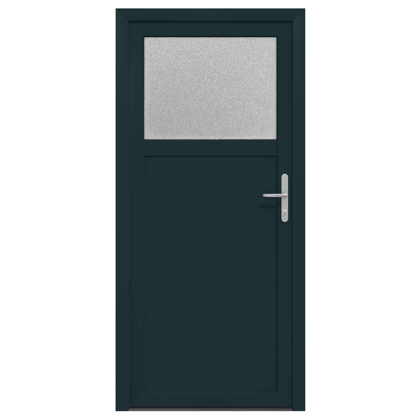 Porta d'ingresso laterale Antracite 98 x 198 cm PVC | homemem39