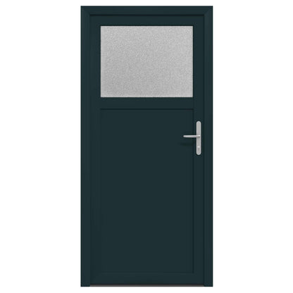 Porta d'ingresso laterale Antracite 98 x 198 cm PVC | homemem39
