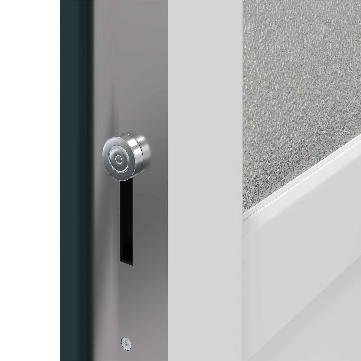 Porta d'ingresso laterale Antracite 88 x 198 cm PVC | homemem39