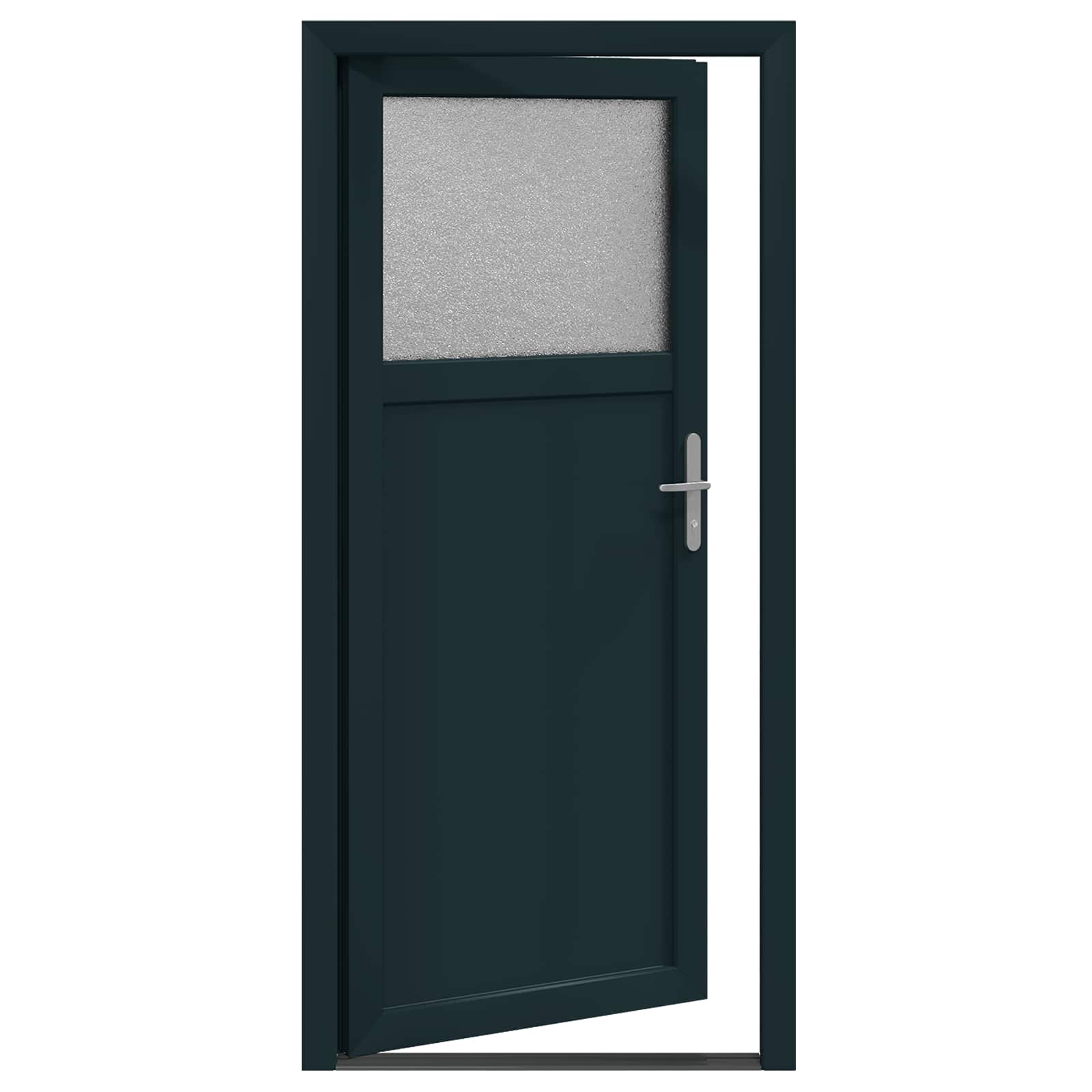 Porta d'ingresso laterale Antracite 88 x 198 cm PVC | homemem39