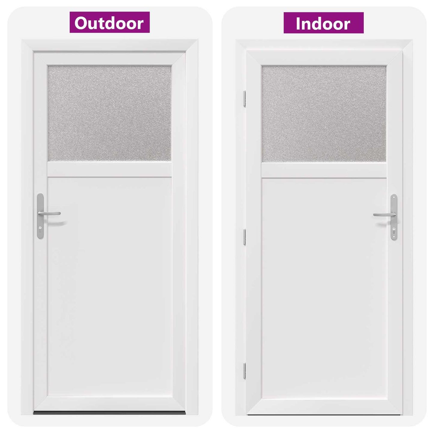 Porta d'ingresso laterale Bianco 98 x 198 cm PVC | homemem39