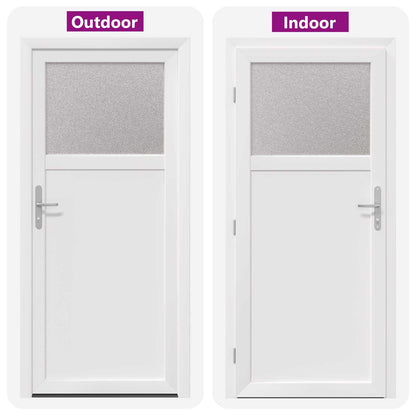 Porta d'ingresso laterale Bianco 88 x 198 cm PVC | homemem39