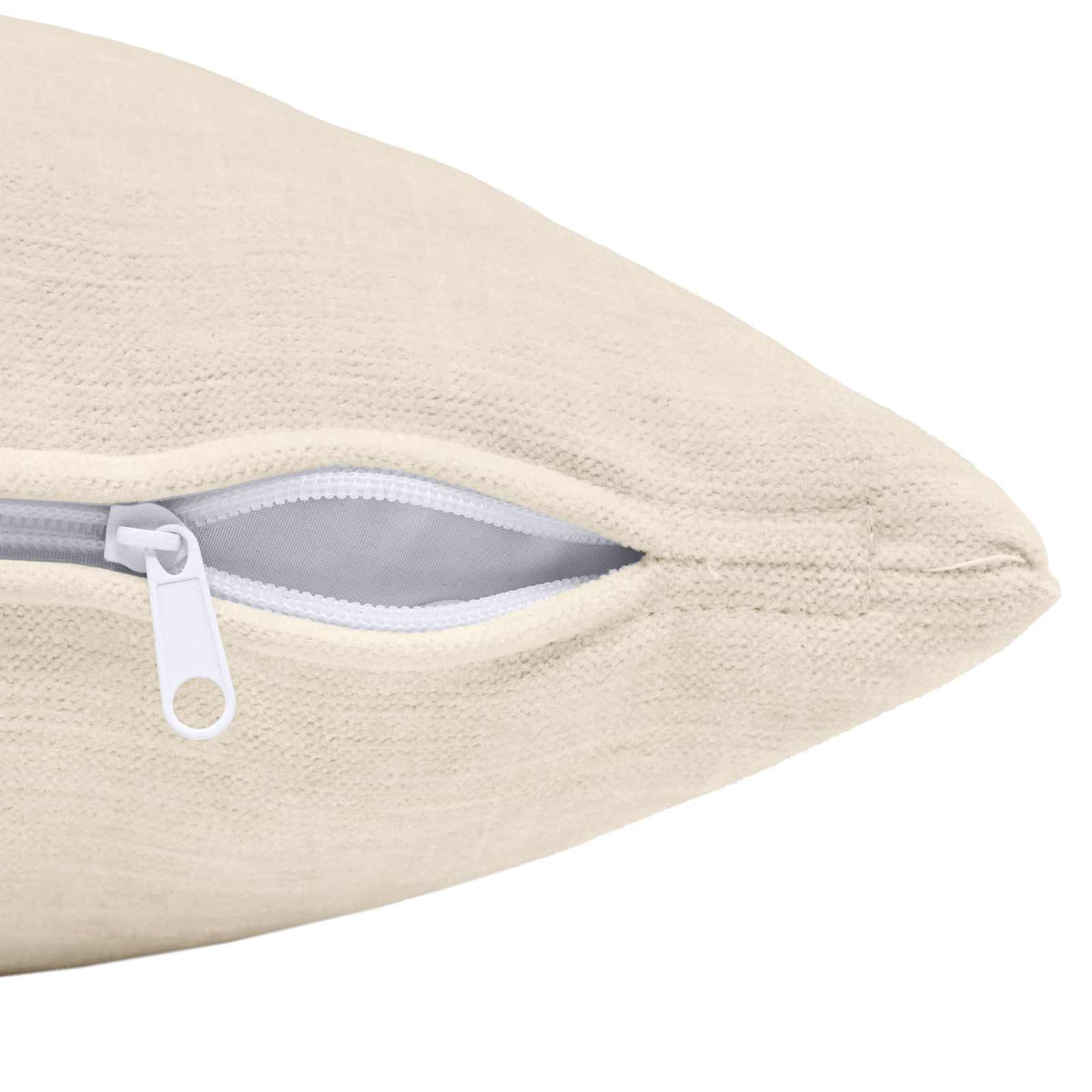 Cuscino 6 pz HEERLEN Crema 30 x 30 cm Tessuto Chenille | homemem39