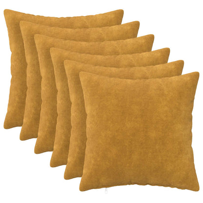Cuscino con cuscino HEERLEN 6 pz Giallo Fleece in microfibra | homemem39