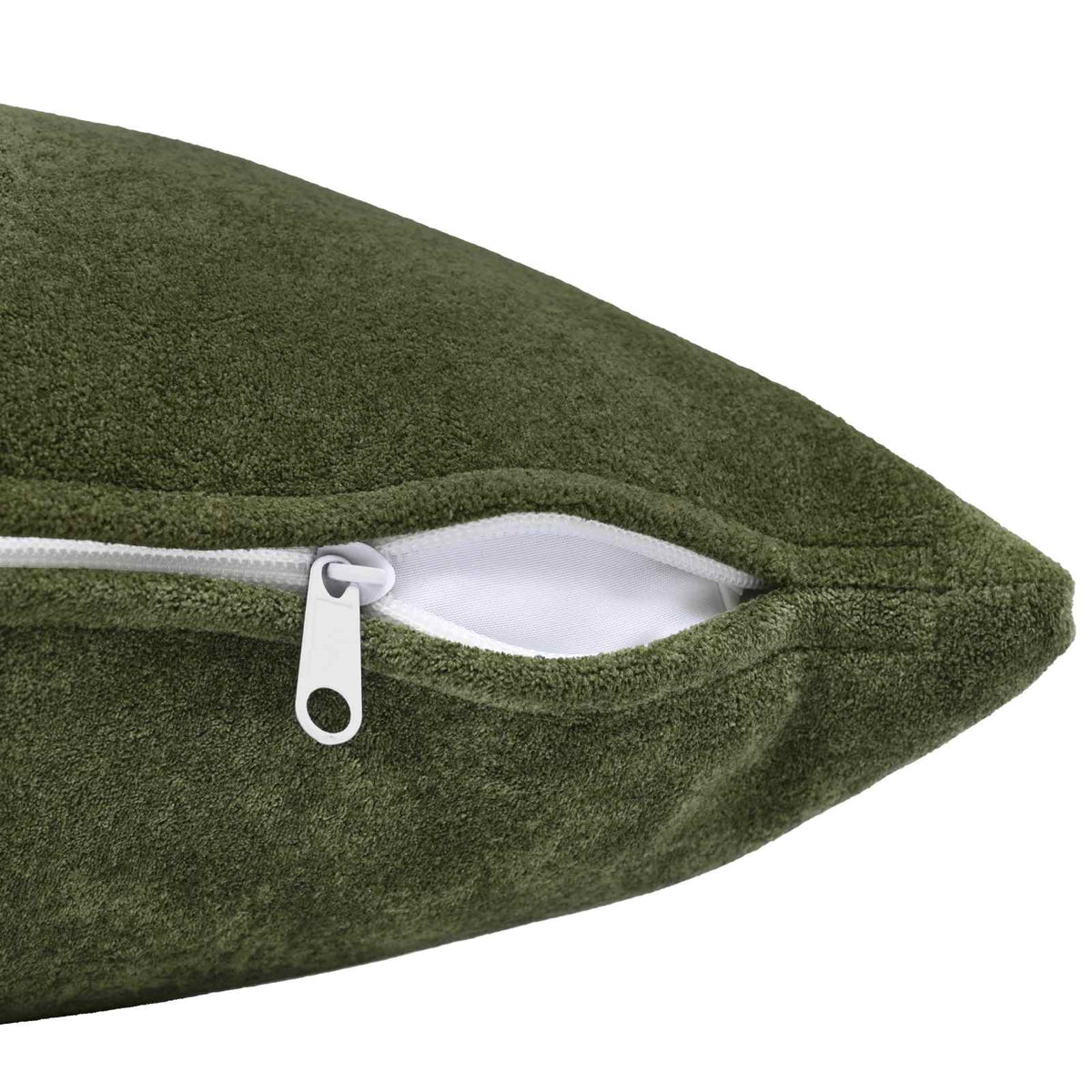 Cuscino con cuscino HEERLEN 2 pz Verde Fleece in microfibra | homemem39