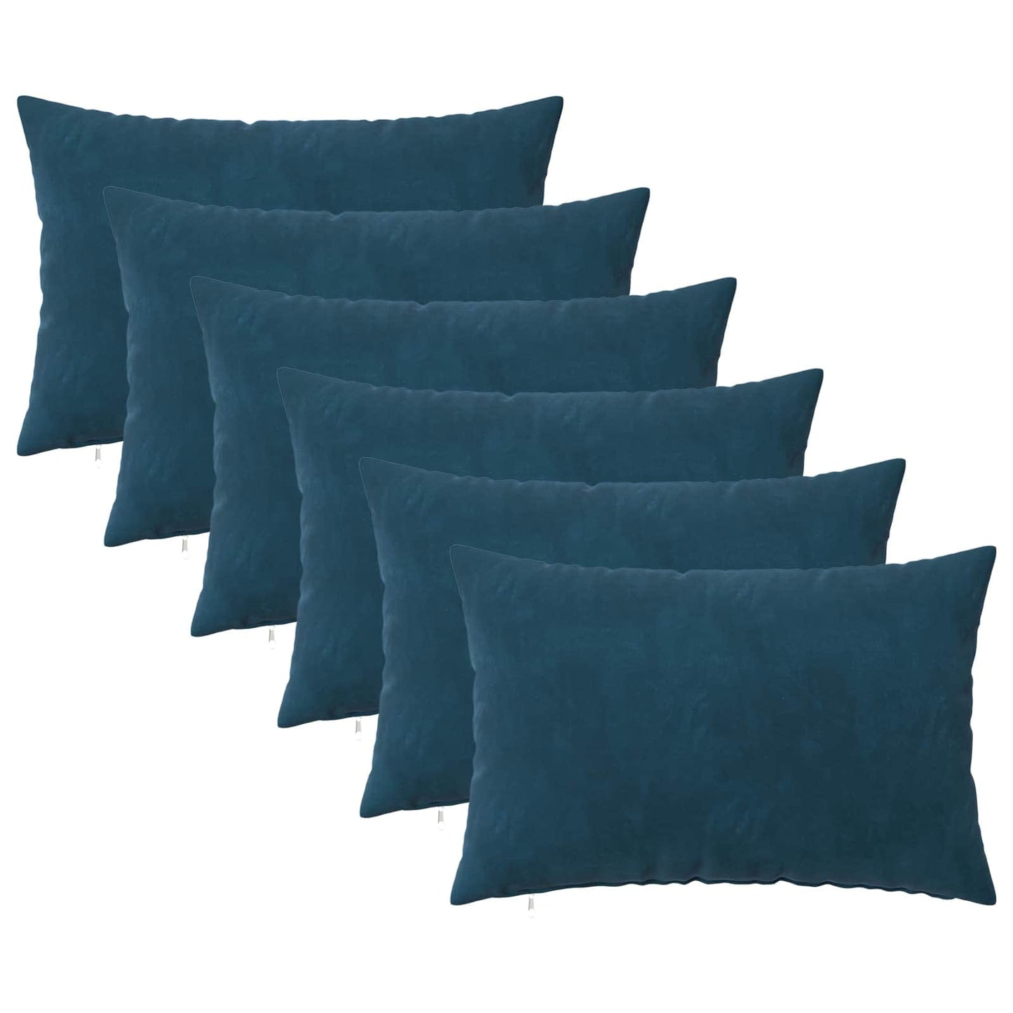 Cuscino con cuscino HEERLEN 6 pz Blu Velluto | homemem39