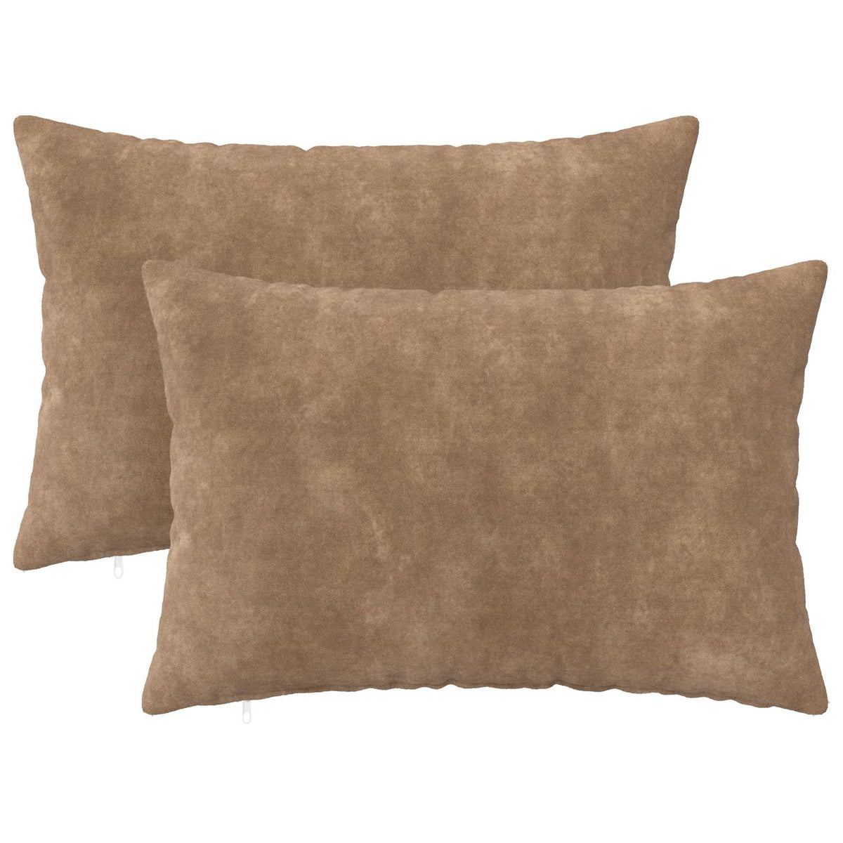 Cuscino con cuscino HEERLEN 2 pz Tortora Fleece in microfibra | homemem39