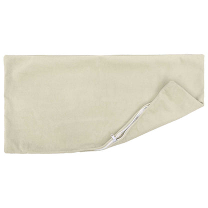 Cuscino con cuscino HEERLEN 6 pz Crema Fleece in microfibra | homemem39