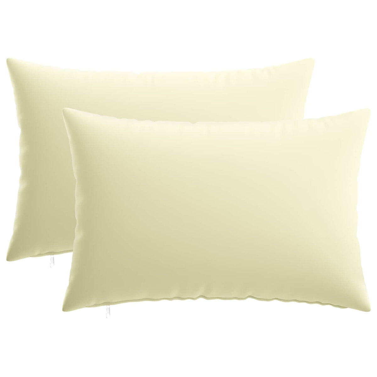 Cuscino con cuscino HEERLEN 2 pz Crema Poliestere