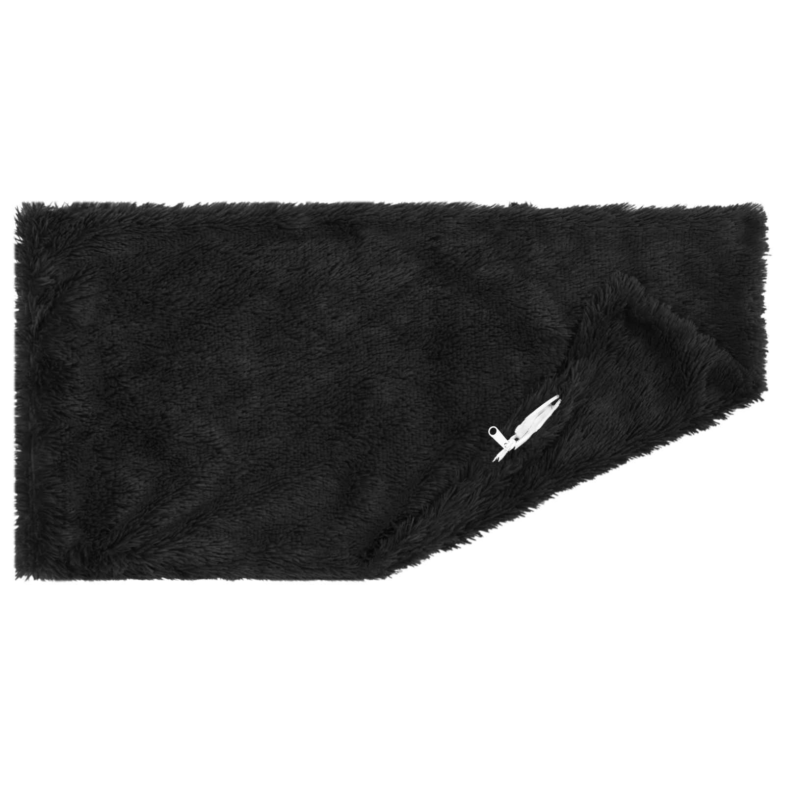 Cuscino con cuscino HEERLEN 6 pz Nero Fleece PV | homemem39