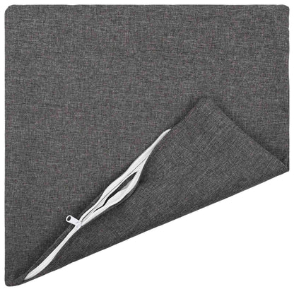 Cuscino con cuscino HEERLEN 2 pz Grigio Chiaro Tessuto