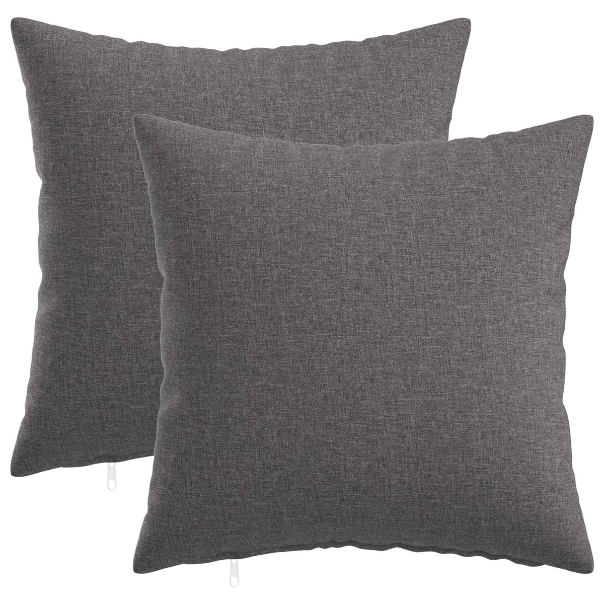 Cuscino con cuscino HEERLEN 2 pz Grigio Chiaro Tessuto