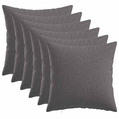 Cuscino da Lanciare 6 pz HEERLEN Grigio Chiaro 35 x 35 cm