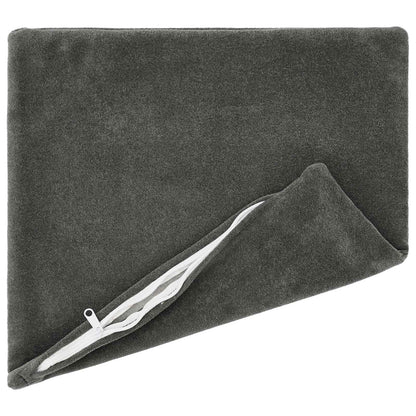 Cuscino con cuscino HEERLEN 2 pz Antracite Fleece in microfibra | homemem39