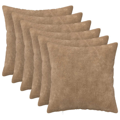 Cuscino con cuscino HEERLEN 6 pz Tortora Fleece in microfibra | homemem39