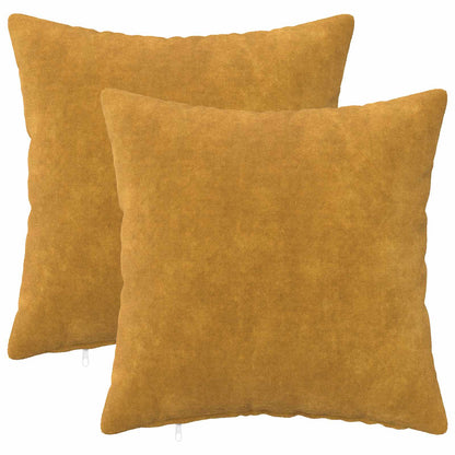 Cuscino con cuscino HEERLEN 2 pz Giallo Fleece in microfibra | homemem39