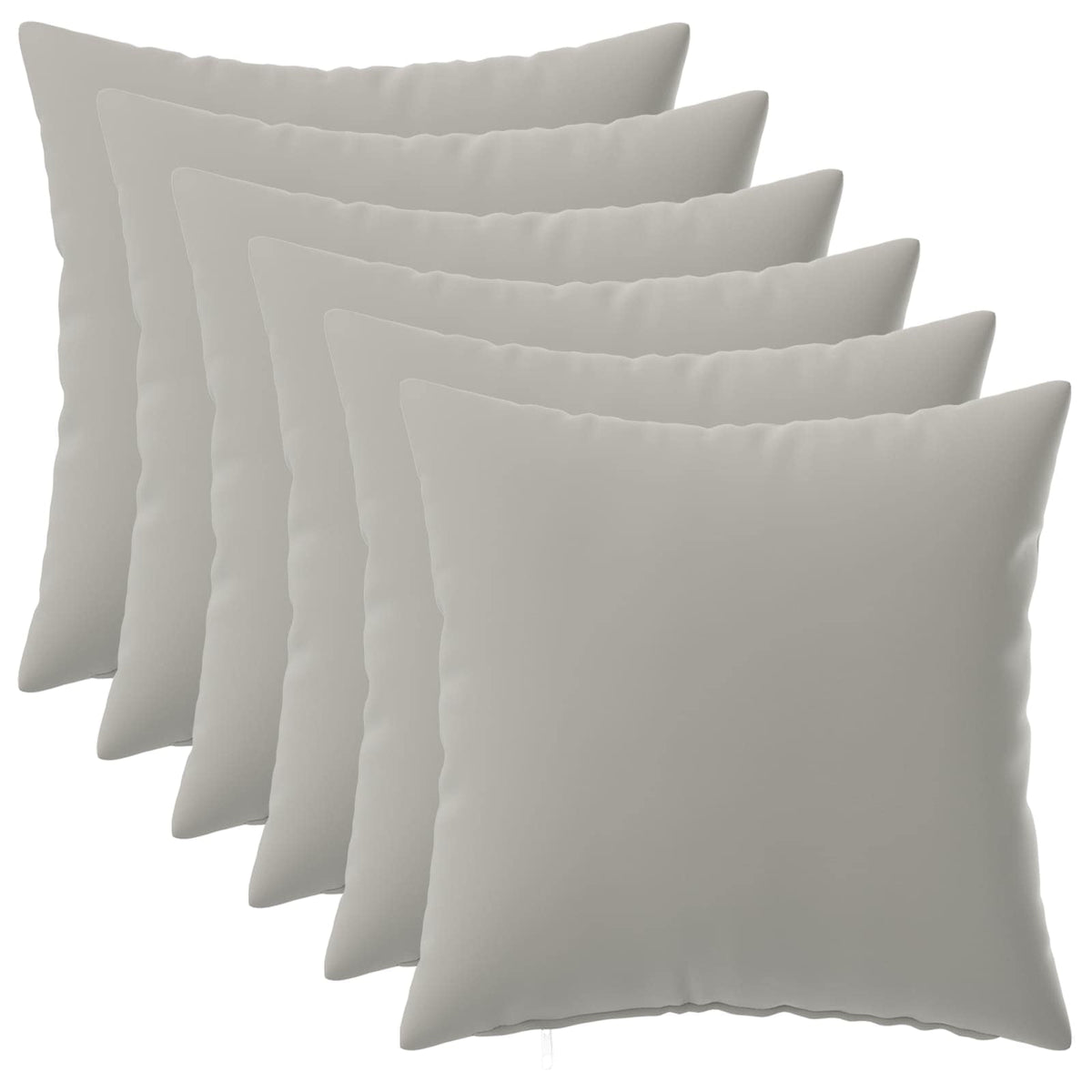 Cuscino con cuscino HEERLEN 6 pz Grigio Poliestere | homemem39