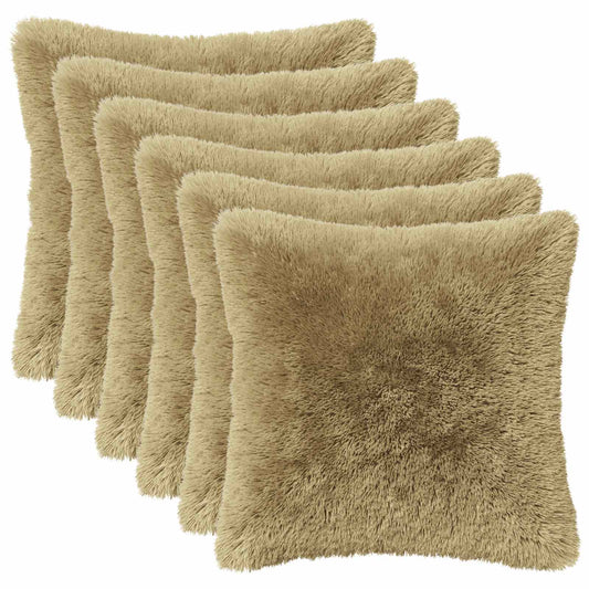 Cuscino con cuscino HEERLEN 6 pz Grigio Chiaro Fleece PV | homemem39