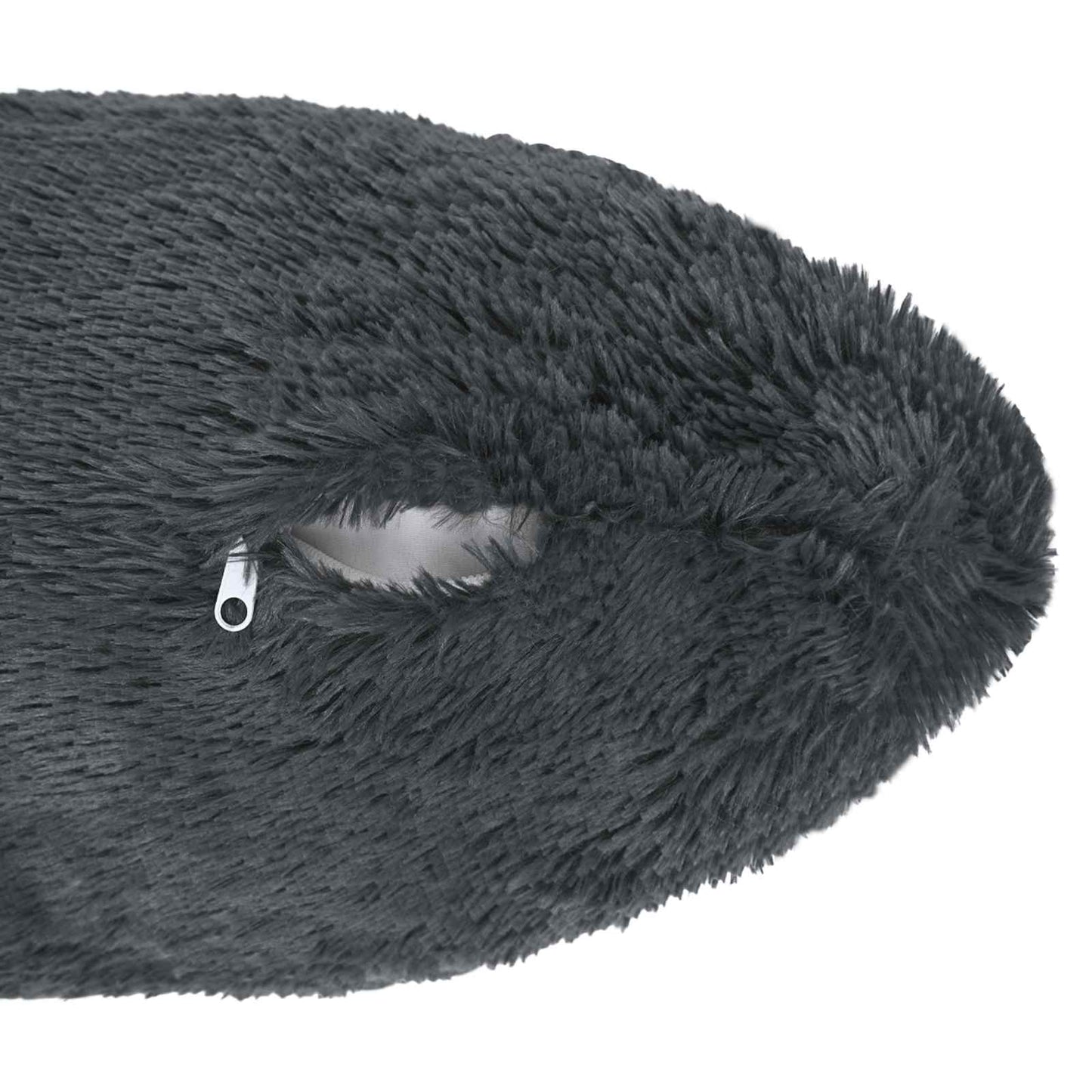 Cuscino con cuscino HEERLEN 2 pz Antracite Fleece PV | homemem39