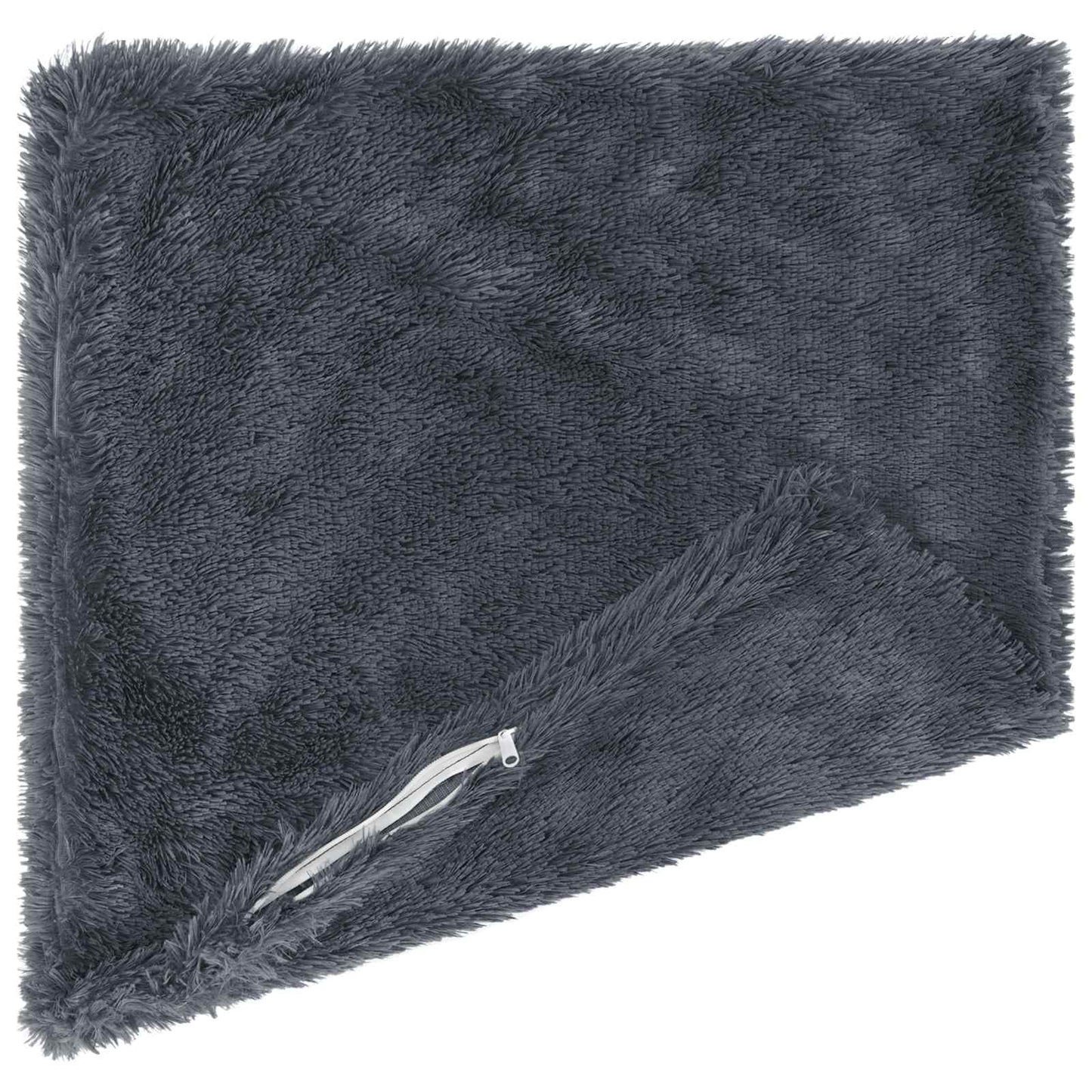Cuscino con cuscino HEERLEN 2 pz Antracite Fleece PV | homemem39