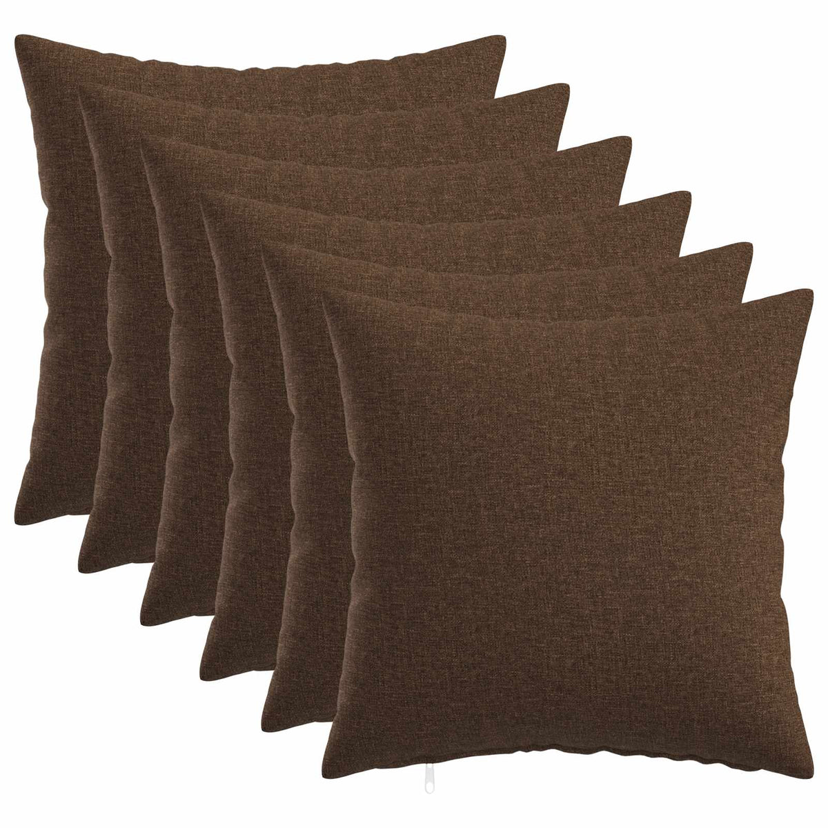 Cuscino da Lanciare 6 pz HEERLEN Marrone 40 x 40 cm Tessuto