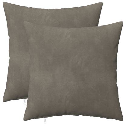 Cuscino con cuscino HEERLEN 2 pz Grigio Chiaro Velluto | homemem39