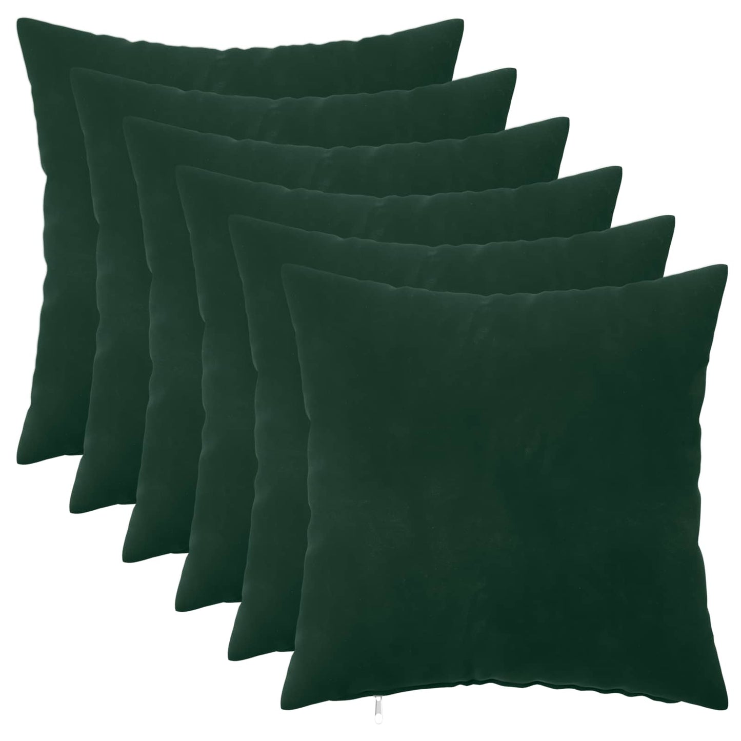 Cuscino con cuscino HEERLEN 6 pz Verde Scuro Velluto | homemem39