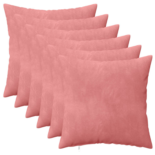 Cuscino con cuscino HEERLEN 6 pz Rosa Velluto | homemem39