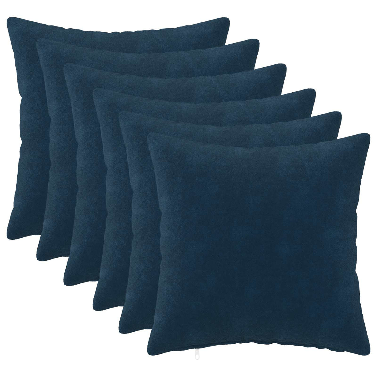 Cuscino con cuscino HEERLEN 6 pz Blu Fleece in microfibra | homemem39