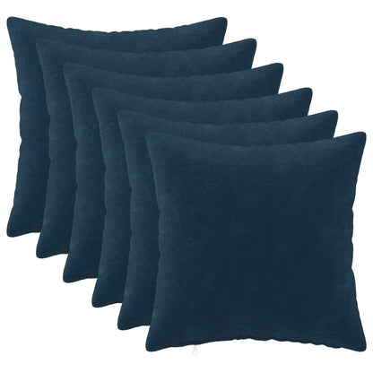 Cuscino con cuscino HEERLEN 6 pz Blu Fleece in microfibra | homemem39