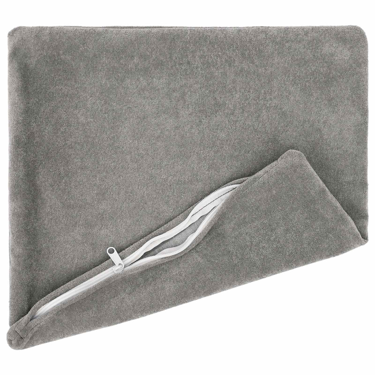 Cuscino HEERLEN 2 pz Grigio Chiaro Fleece in microfibra | homemem39
