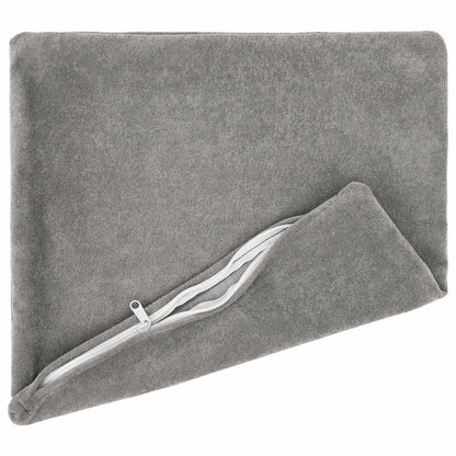 Cuscino HEERLEN 2 pz Grigio Chiaro Fleece in microfibra | homemem39