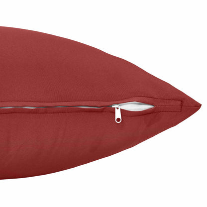 Cuscino 12 pz HEERLEN Rosso Vino 40 x 40 cm Poliestere