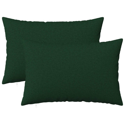 Cuscino con cuscino HEERLEN 2 pz Verde Scuro Tessuto