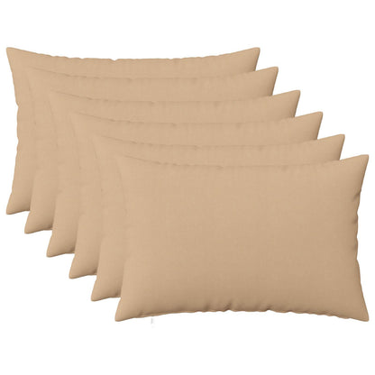 Cuscino con cuscino HEERLEN 6 pz Crema Tessuto | homemem39