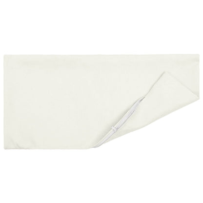 Cuscino con cuscino HEERLEN 2 pz Bianco Tessuto | homemem39