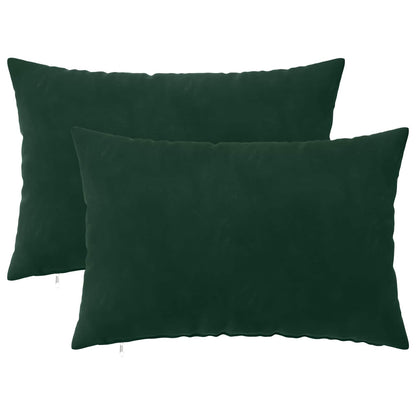 Cuscino con cuscino HEERLEN 2 pz Verde Scuro Velluto | homemem39