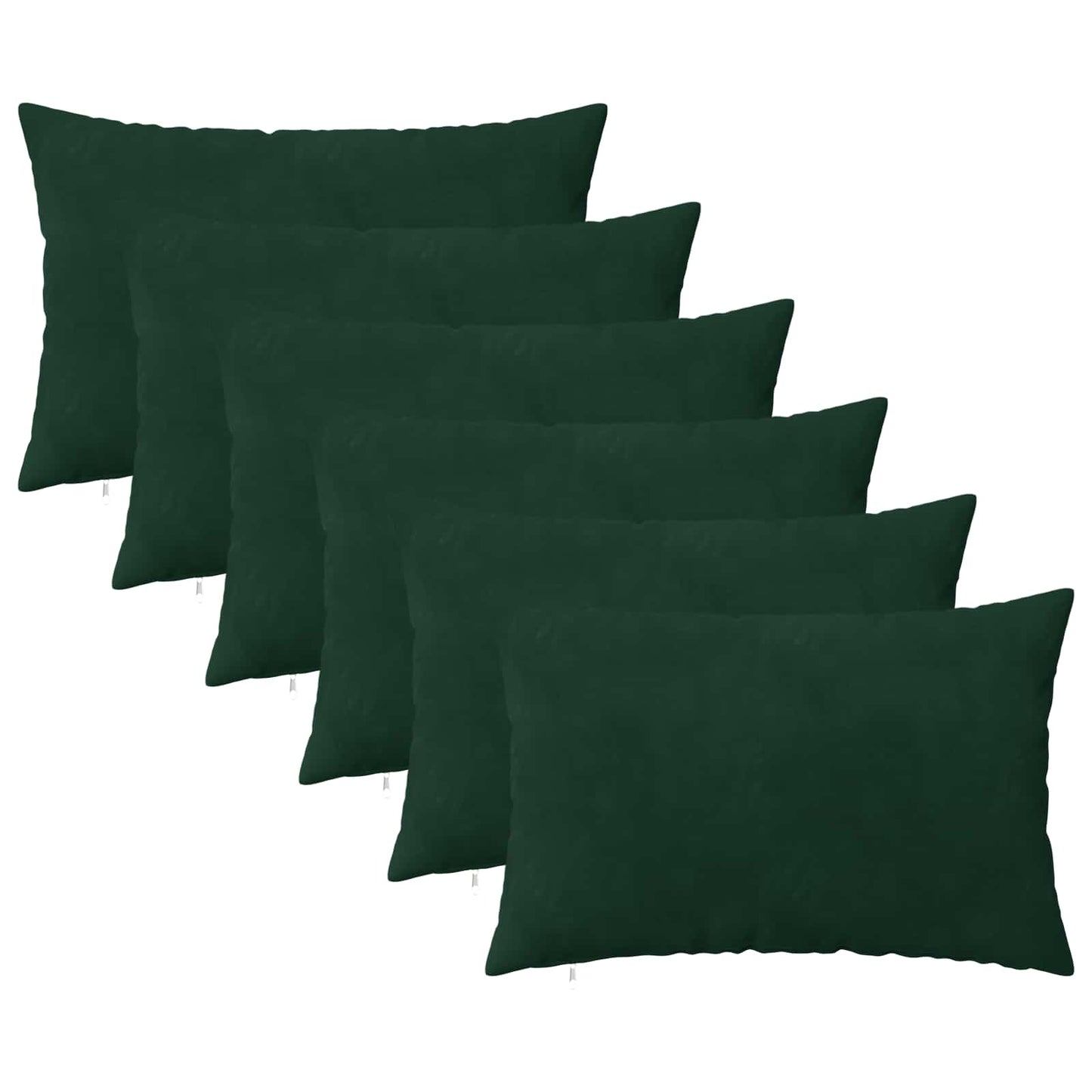 Cuscino con cuscino HEERLEN 6 pz Verde Scuro Velluto | homemem39
