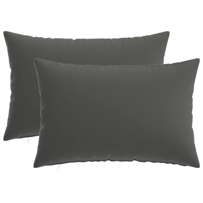 Cuscino con cuscino HEERLEN 2 pz Antracite Poliestere | homemem39