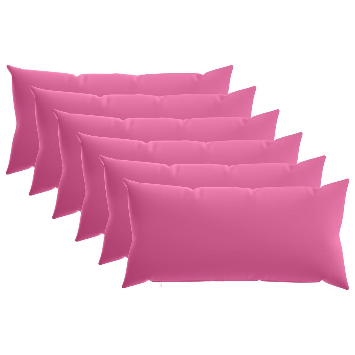 Cuscino 6 pz HEERLEN Rosa 40 x 70 cm Poliestere