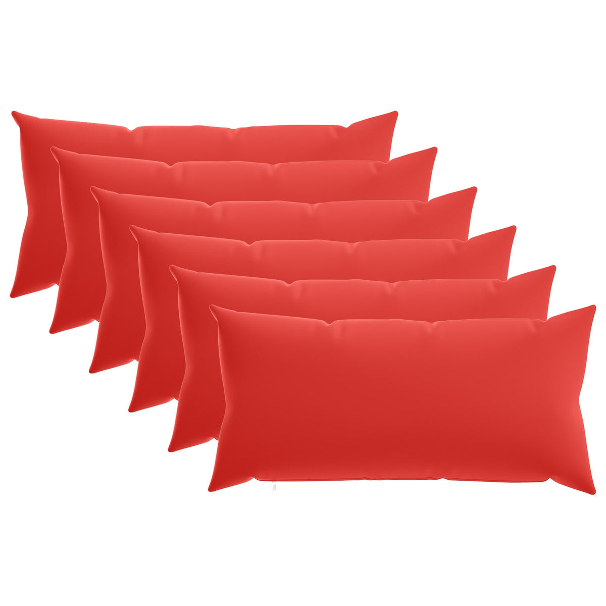 Cuscino con cuscino HEERLEN 6 pz Rosso Poliestere | homemem39